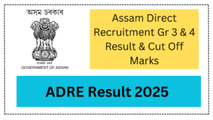 ADRE Result 2025, Check ADRE Grade 3/4 Result Here